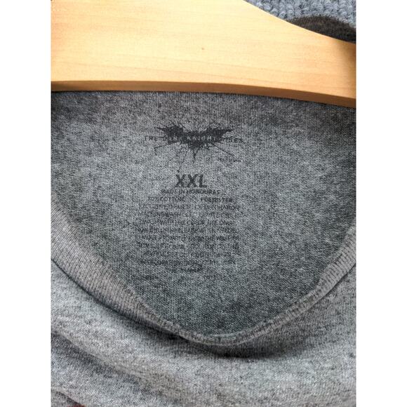 Mens Batman The Dark Knight Rises Movie T Shirt Size XXL 2XL Gray Logo - Picture 8 of 10